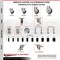Service Caster 4 Inch 316SS Thermoplastic Rubber Swivel Top Plate Caster Set Total Lock Brake SCC-SS316TTL20S414-TPRB-4 - alternate 2